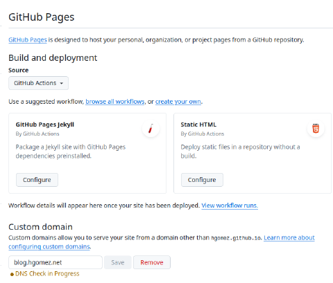 Hugo and GitHub